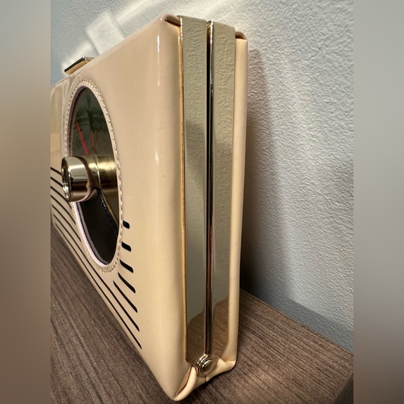 Vintage Kate Spade Novelty Tower Avenue Radio Samira Convertible Clutch - Picture 9 of 12